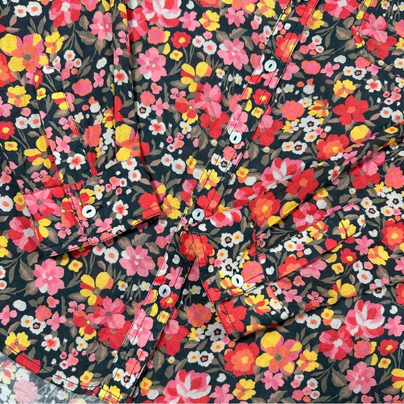 Sundance Women’s Floral Button Down Shirt Longsleeve Lightweight Multicolor L - Picture 7 of 13